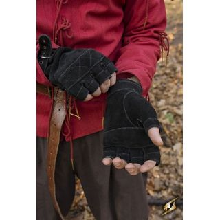 Celtic Gloves Suede - Epic Black S Iron Fortress
