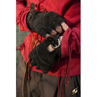Celtic Gloves Suede - Epic Black S Iron Fortress