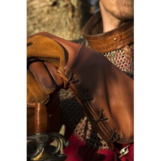 Falcon Gloves - Brown - M Iron Fortress