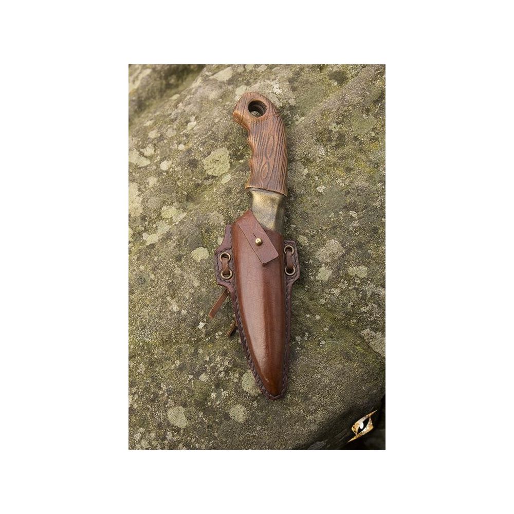 Woodsman Knife Holder - Brown Iron Fortress