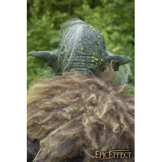 Maska władcy goblinów - Szara z włosami