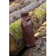 Telescope with leather pouch - Brass