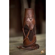 Laced Bottle Holder - Brown