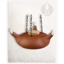 Three Arm Oil Lamp With Chain