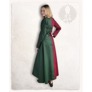 Dress "Helena" - Bordeaux/Dark Green