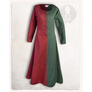 Dress "Helena" - Bordeaux/Dark Green