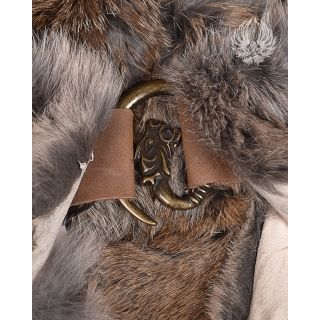 Fur collar Flemish Giant Steel Grey