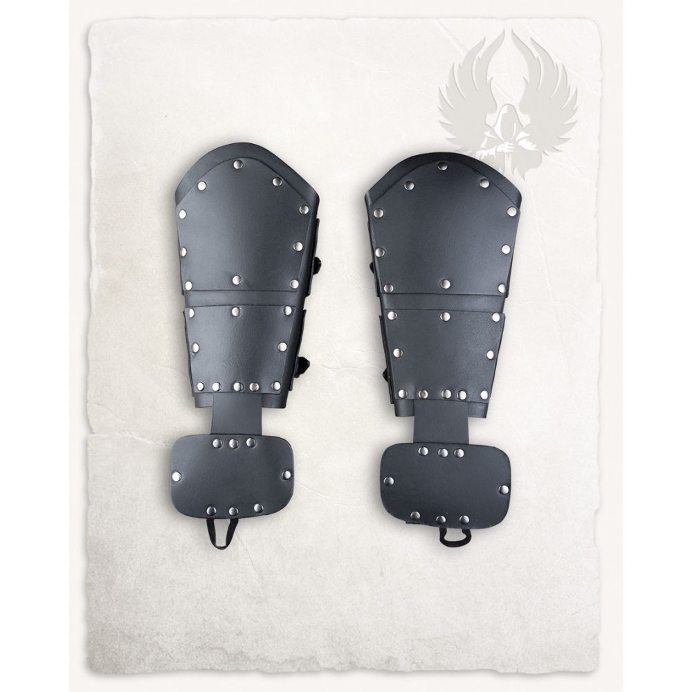 Quintus split leather bracers