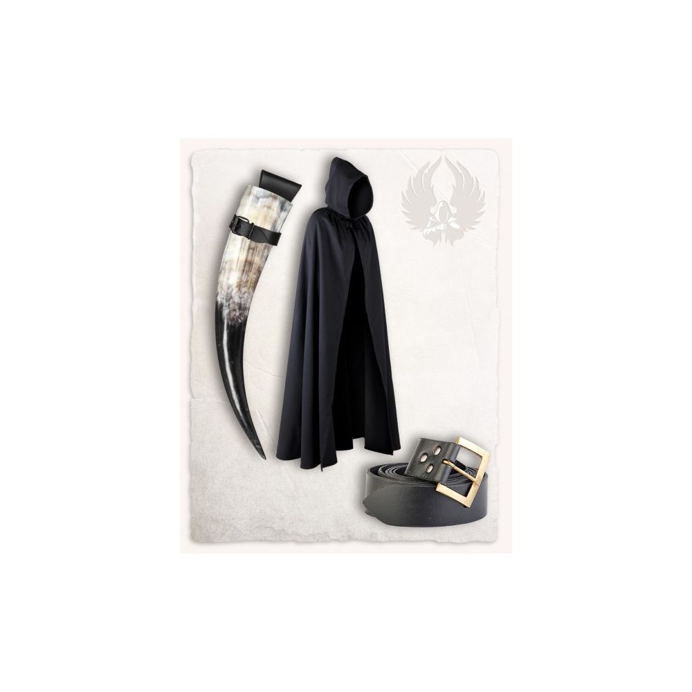 Aaron set with belt, drinking horn and hornsling