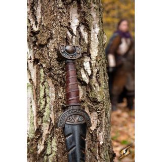 Battleworn Celtic leaf sword