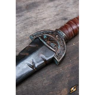 Battleworn Celtic leaf sword