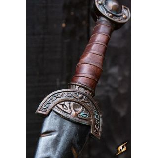 Battleworn Celtic leaf sword