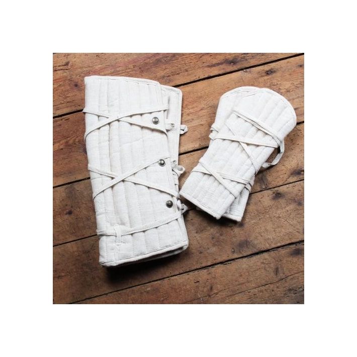 Eisenbrück set of padded greaves and bracers - black